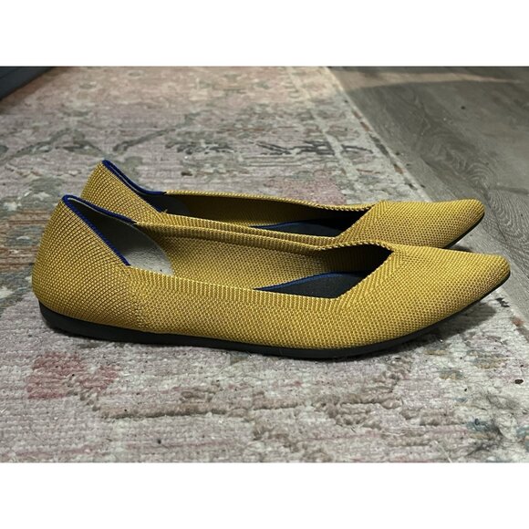 Rothy's The Point Marigold Yellow Flats Size 9 - Picture 5 of 13